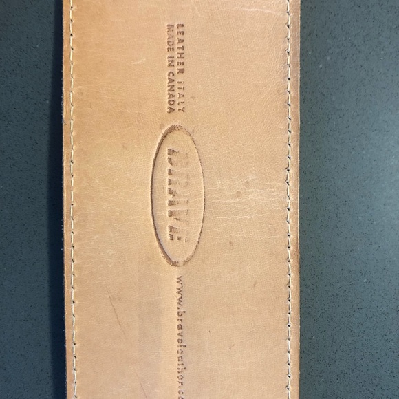 Brave leather belt in size 24. High waisted belt. - Picture 3 of 3